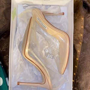 Clear Steve Madden Heels Size 8